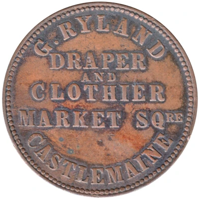 1 Penny - G. Ryland Castlemaine; Victoria front