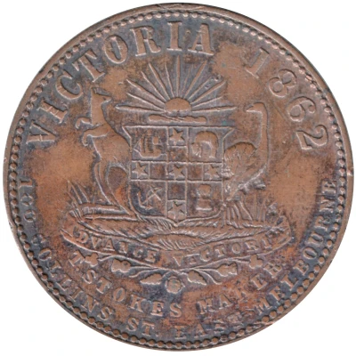 1 Penny - G. Ryland Castlemaine; Victoria back