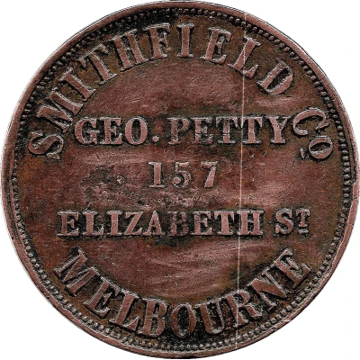 1 Penny - Geo. Petty Melbourne; Victoria ND front