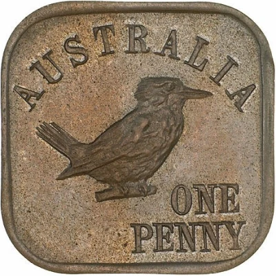 1 Penny - George V Kookaburra Pattern - Type 11 Renniks back