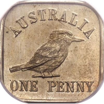 1 Penny - George V Kookaburra Pattern - Type 12 Renniks back