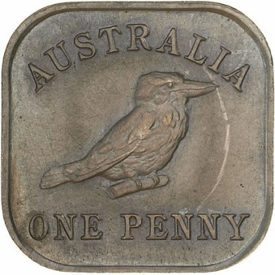 1 Penny - George V Kookaburra Pattern - Type 13 Renniks back