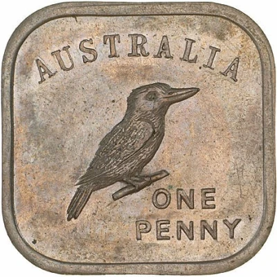 1 Penny - George V Kookaburra Pattern - Type back