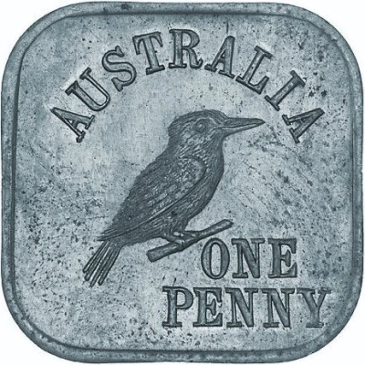 1 Penny - George V Kookaburra Pattern - Type 4a back