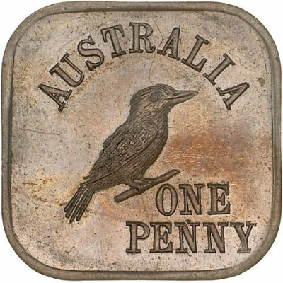 1 Penny - George V Kookaburra Pattern - Type back