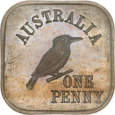 1 Penny - George V Kookaburra Pattern - Type back