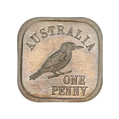 1 Penny - George V Kookaburra Pattern - Type back