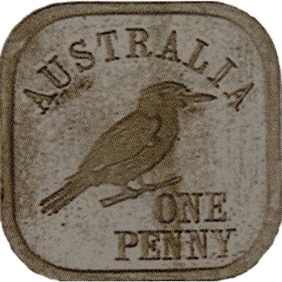 1 Penny - George V Kookaburra Pattern - Type back