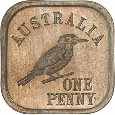 1 Penny - George V Kookaburra Pattern - Type back