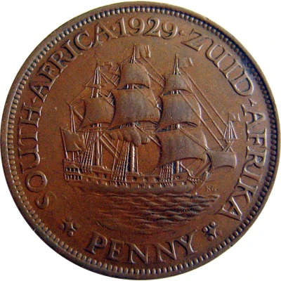 1 Penny - George V Penny back