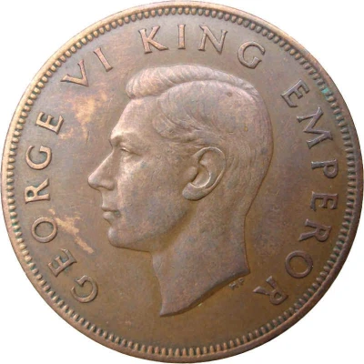 1 Penny - George VI 1st type front