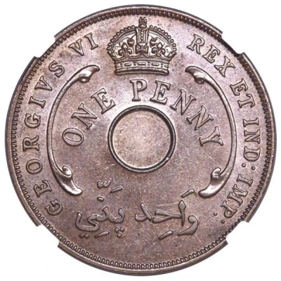 1 Penny - George VI Copper Pattern front