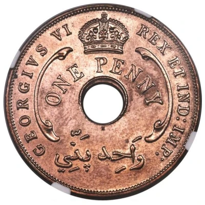 1 Penny - George VI East Africa Planchet front