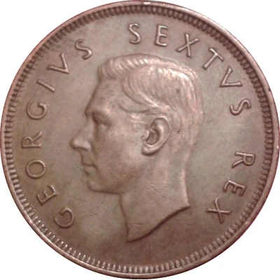 1 Penny - George VI Sextus Rex; SOUTH AFRICA - SUID AFRIKA front