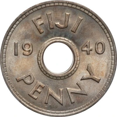 1 Penny - George VI back