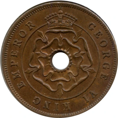 1 Penny - George VI front