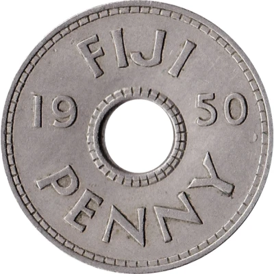 1 Penny - George VI back