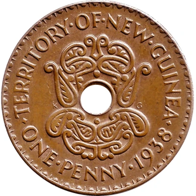 1 Penny - George VI back