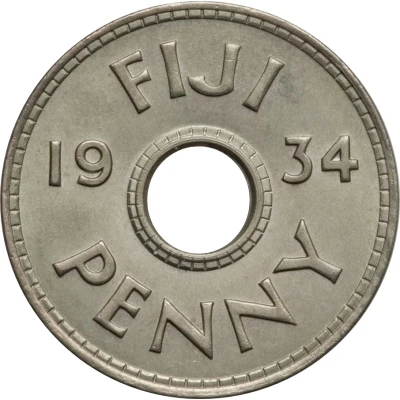 1 Penny - George V back