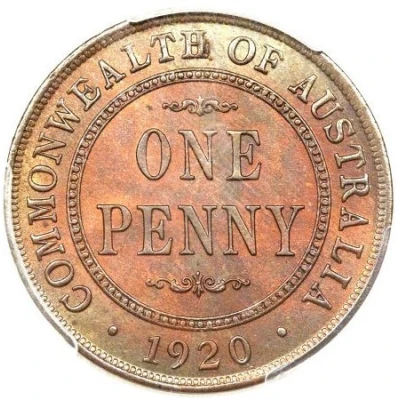 1 Penny - George V back