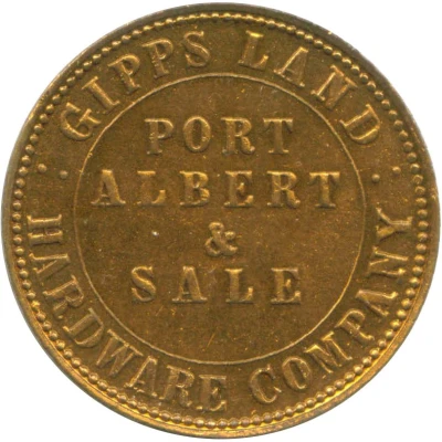 1 Penny - Gipps Land Hardware Company Port Albert & Sale; Victoria front