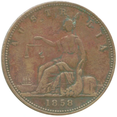 1 Penny - Harrold Brothers Adelaide; South Australia back