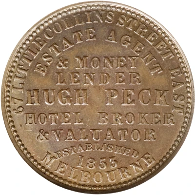 1 Penny - Hugh Peck Melbourne; Victoria ND front