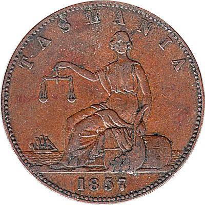 1 Penny - I. Friedman Hobart; Tasmania back