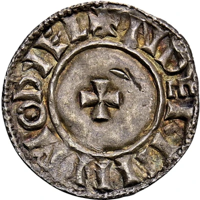 1 Penny In the name of Aethelred; Small cross back