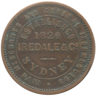 1 Penny - Iredale and Co. - Britannia (Sydney; New South Wales) ND front