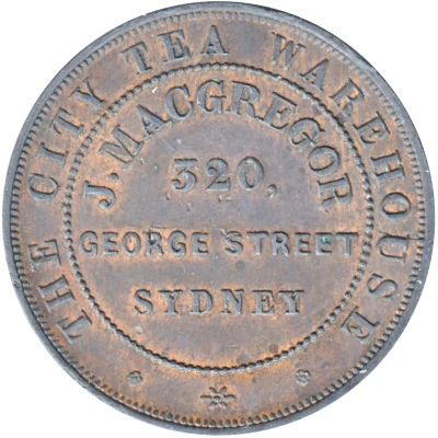 1 Penny - J. Macgregor Sydney; New South Wales ND front