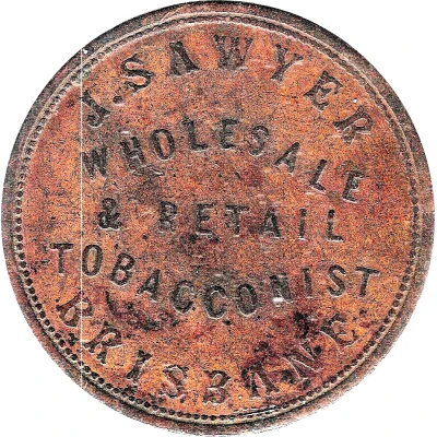 1 Penny - J. Sawyer Brisbane; Queensland front