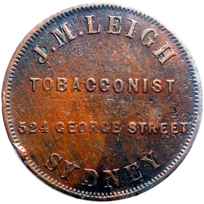 1 Penny - J.M. Leigh Sydney; New South Wales ND back