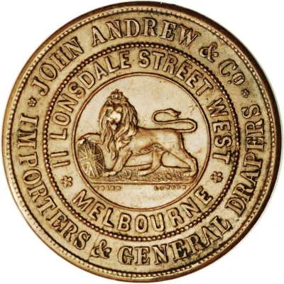 1 Penny - John Andrew and Co. Melbourne; Victoria front