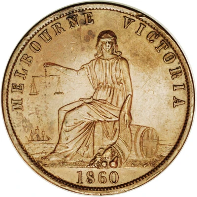 1 Penny - John Andrew and Co. Melbourne; Victoria back