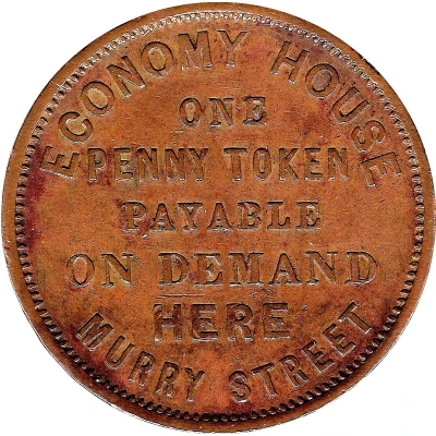 1 Penny - Joseph Moir Hobart; Tasmania ND front