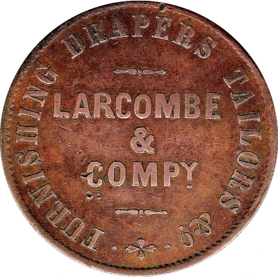 1 Penny - Larcombe and Compy. Brisbane; Queensland ND back