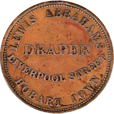 1 Penny - Lewis Abrahams Hobart; Tasmania front