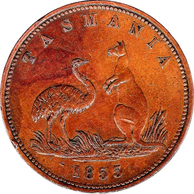 1 Penny - Lewis Abrahams Hobart; Tasmania back