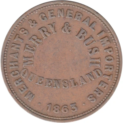 1 Penny - Merry and Bush Brisbane; Queensland front