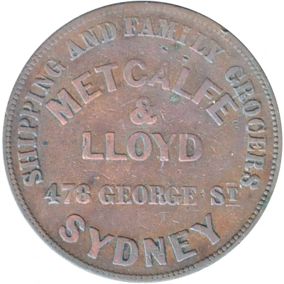 1 Penny - Metcalf & Lloyd Sydney; New South Wales front