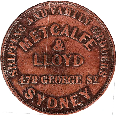 1 Penny - Metcalfe and Lloyd Sydney; New South Wales front