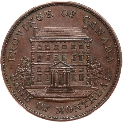 1 Penny - Montréal Bank Token front