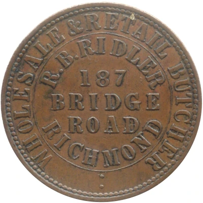 1 Penny - R. B. Ridler Richmond; Victoria front