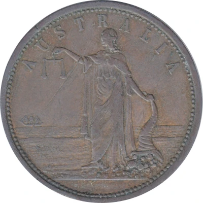 1 Penny - R. Parker - Ironmonger Late Series 34 mm, Colon after R - Geelong; Victoria ND back