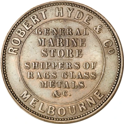 1 Penny - Robert Hyde and Co. Melbourne, Victoria front