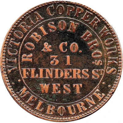 1 Penny - Robison Bros and Co Melbourne; Victoria front