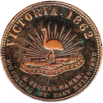 1 Penny - Robison Bros and Co Melbourne; Victoria back