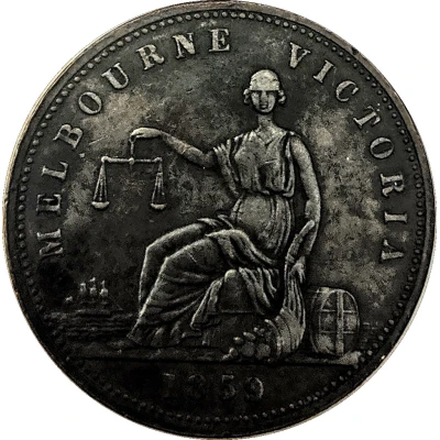 1 Penny - Rocke, G. and W. H. Melbourne; Victoria back