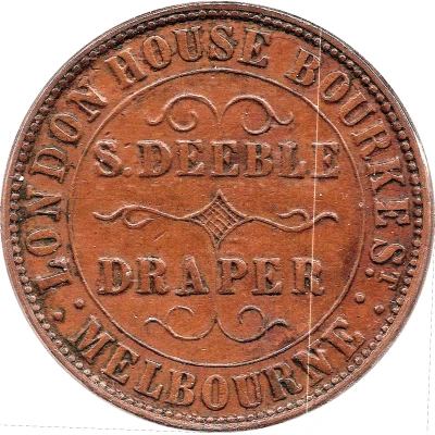 1 Penny - S. Deeble - Advance Victoria Melbourne; Victoria front